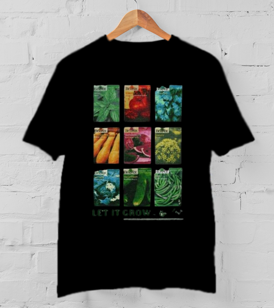Let It Grow Veggie Seed Packets Garden Rage On T-Shirt