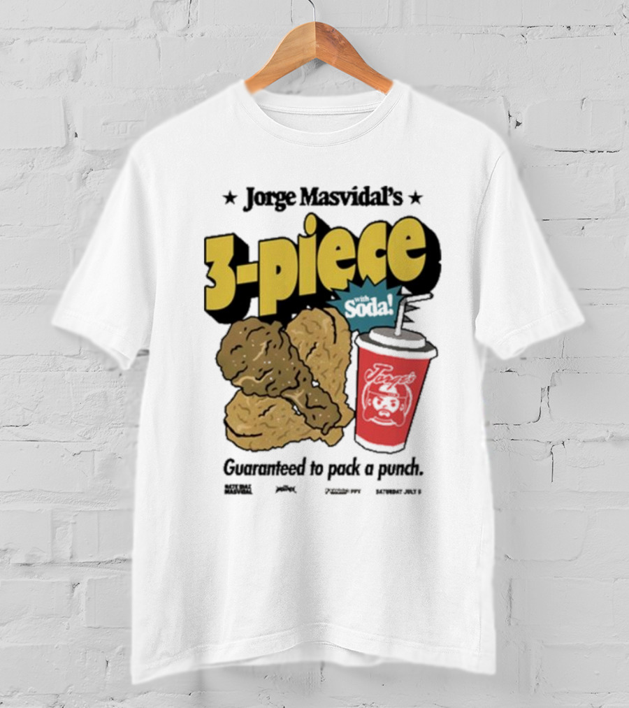 Jorge Masvidal's 3-Piece Soda Guaranteed To Pack A Punch T-Shirt