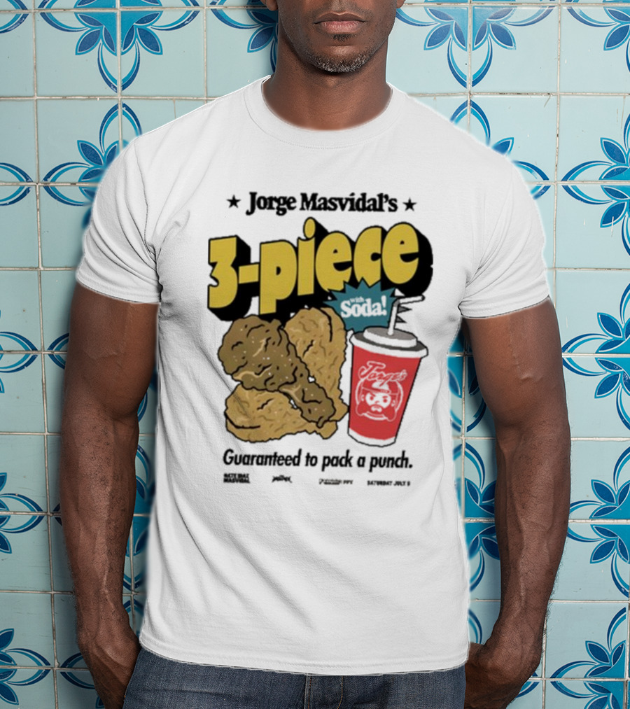Jorge Masvidal's 3-Piece Soda Guaranteed To Pack A Punch T-Shirt