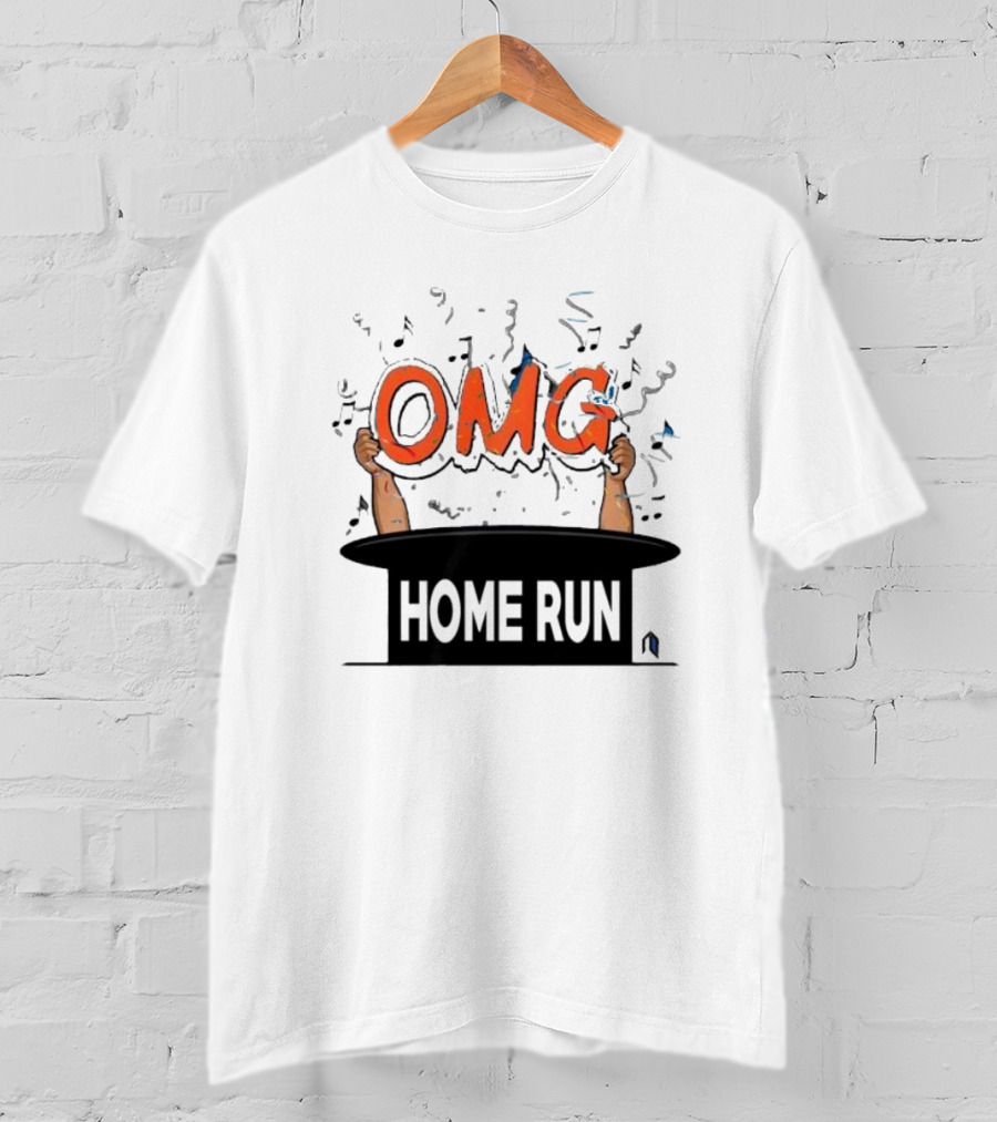 OMG Home Run From Magic Hat With Music Notes T-Shirt