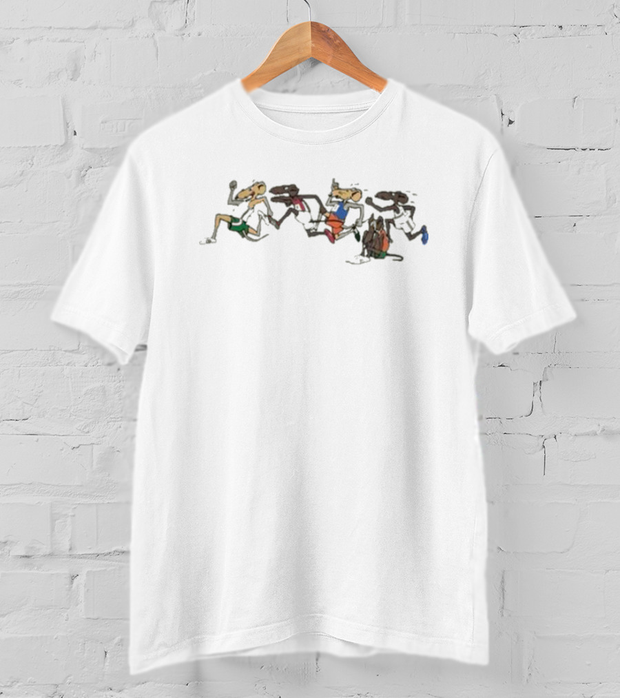 Rat Race Hawaii 70s Vintage Runner Cartoon Characters T-Shirt