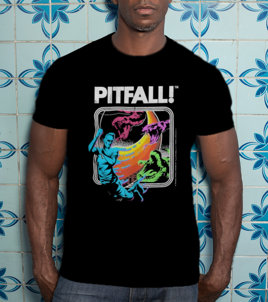 Seven Squared Pitfall Retro Adventure Gaming T-Shirt