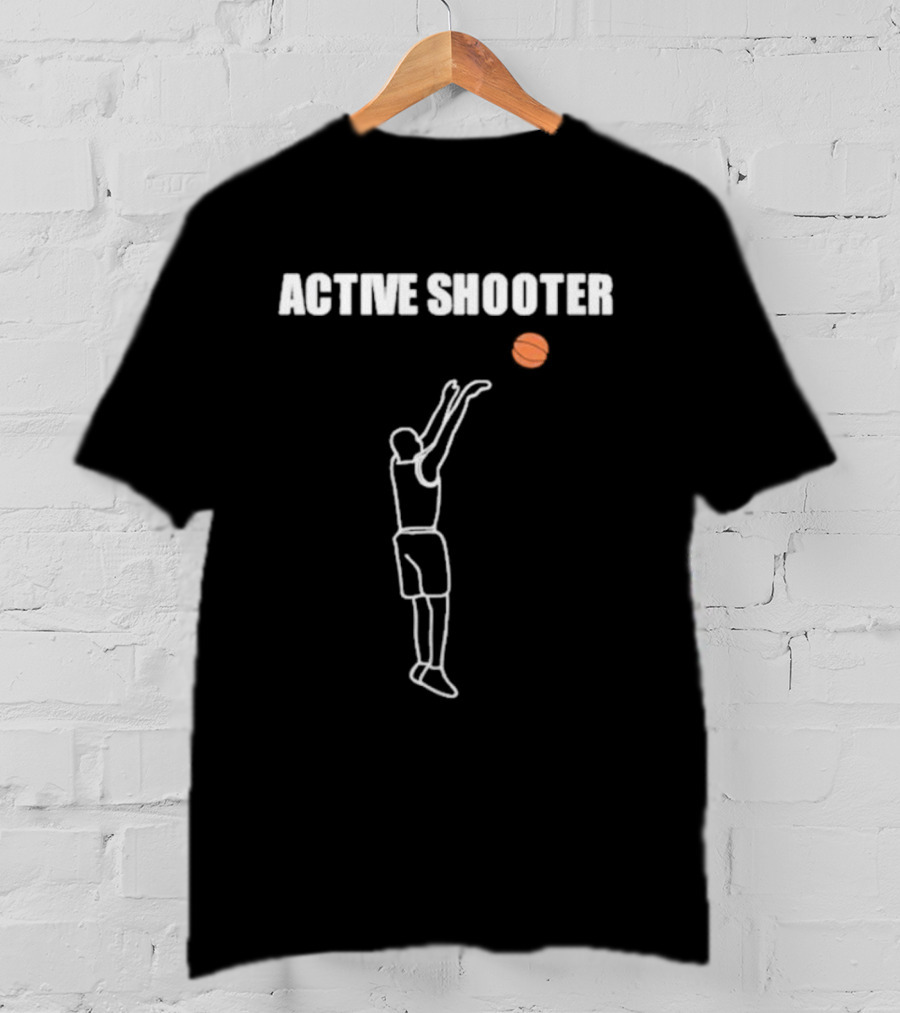 ACTIVE SHOOTER Basketball Silhouette Summerhays Bros T-Shirt
