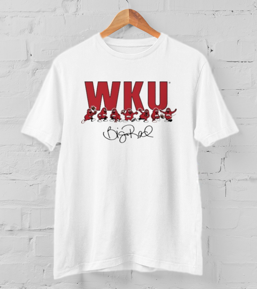 WKU Big Red Signature Football Characters T-Shirt