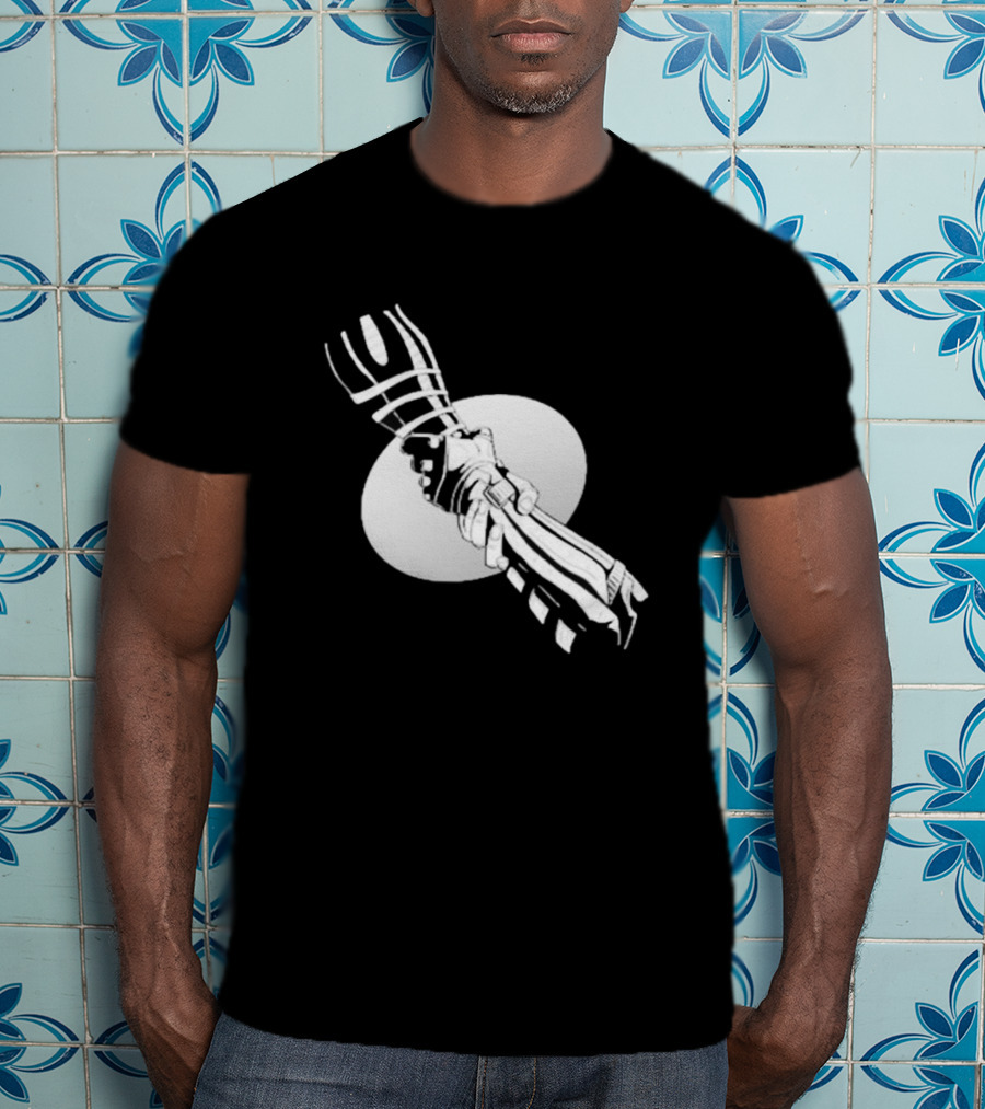 You’re Not Alone Holding Hands Black And White Version T-Shirt