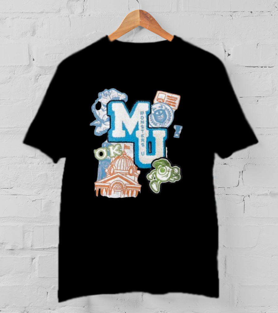 MU Monsters University Disney OK Patch T-Shirt
