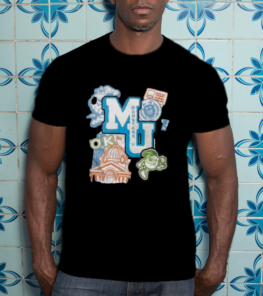MU Monsters University Disney OK Patch T-Shirt