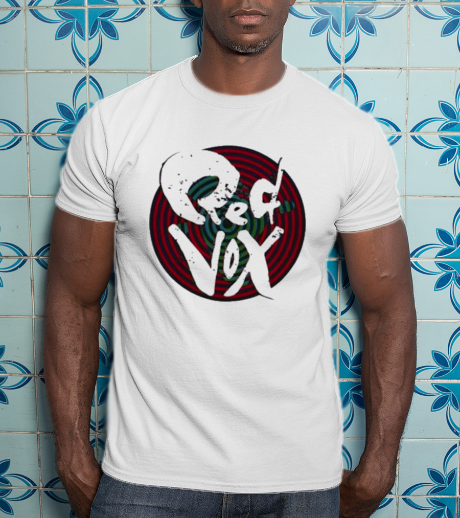 Retroware Red Vox Psychedelic Spiral Retro Vibes T-Shirt