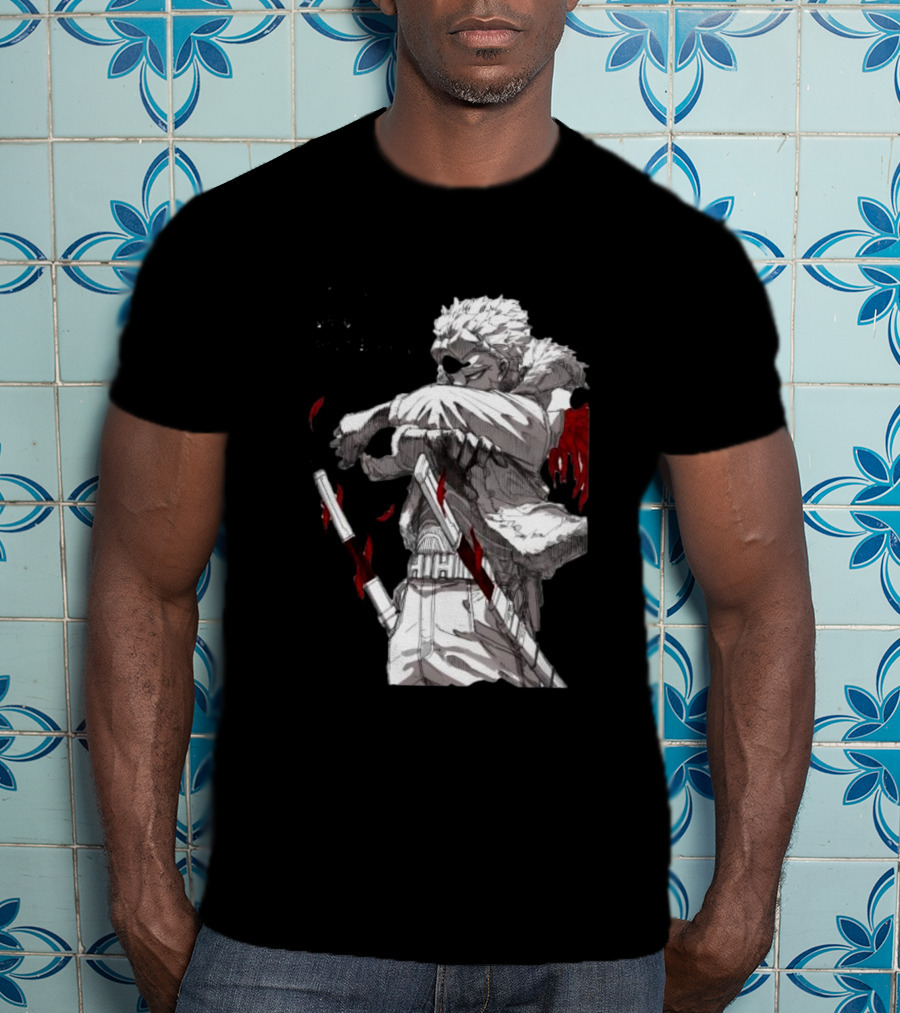 The My Hero Academia Anime Hawks With Swords And Japanese Text T-Shirt