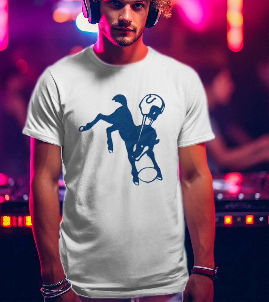 Indianapolis Colts 61 Blue Horse T-Shirt