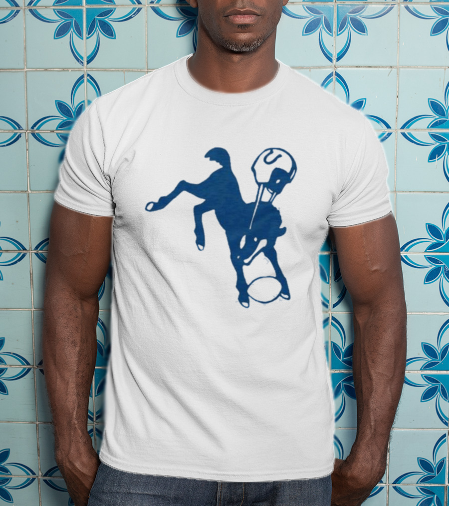 Indianapolis Colts 61 Blue Horse T-Shirt