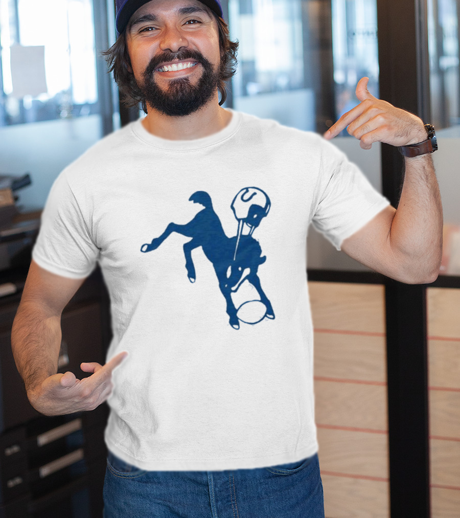 Indianapolis Colts 61 Blue Horse T-Shirt