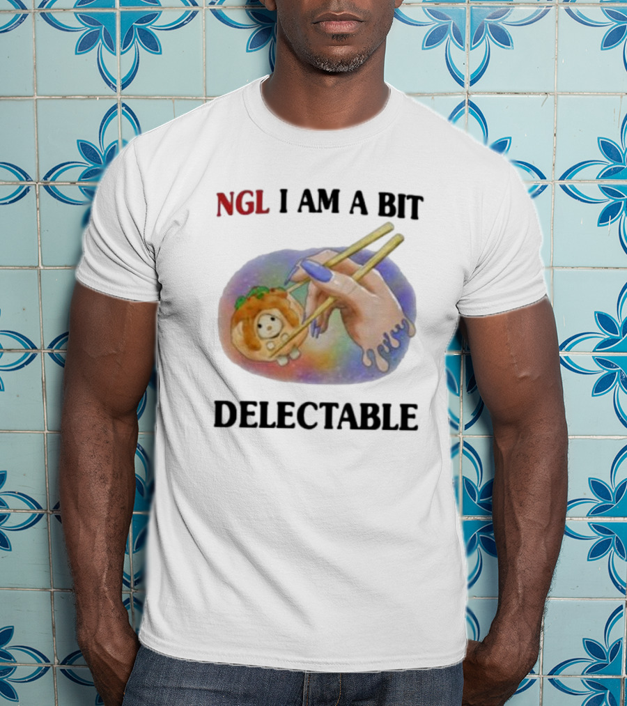 Jmcgg NGL I Am A Bit Delectable Sushi Roll With Cute Character T-Shirt
