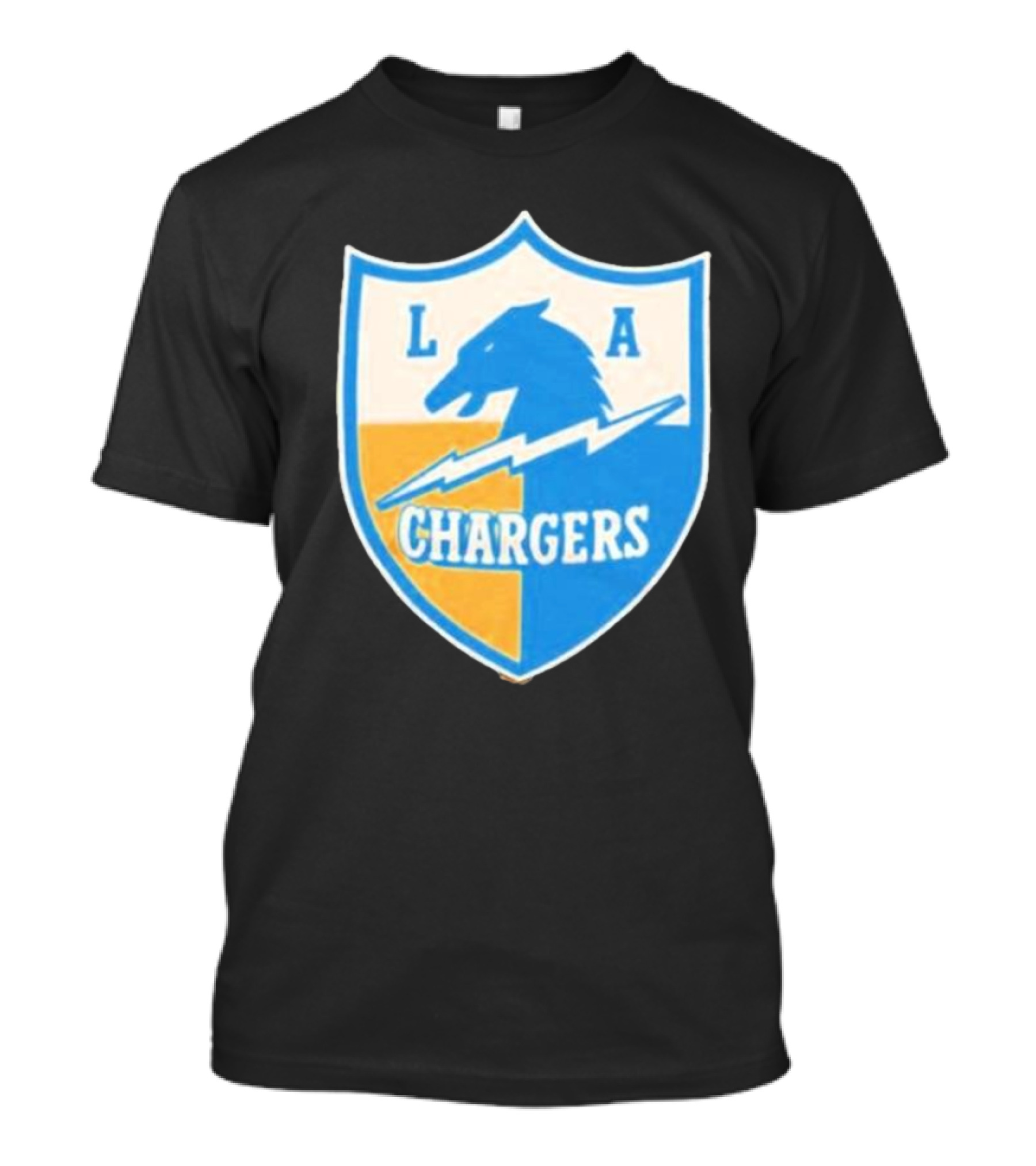 Los Angeles Chargers 1961 Vintage Logo Shield With Horse And Bolt T-Shirt