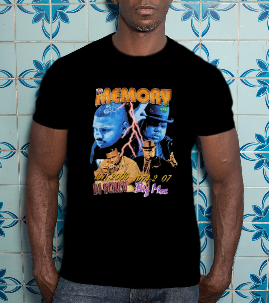 Memory 1971 2000 Dj Screw 1974 2007 Big Moe T-Shirt
