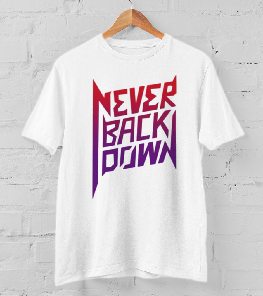 Nick Eh 30 Never Back Down Retro Gradient T-Shirt