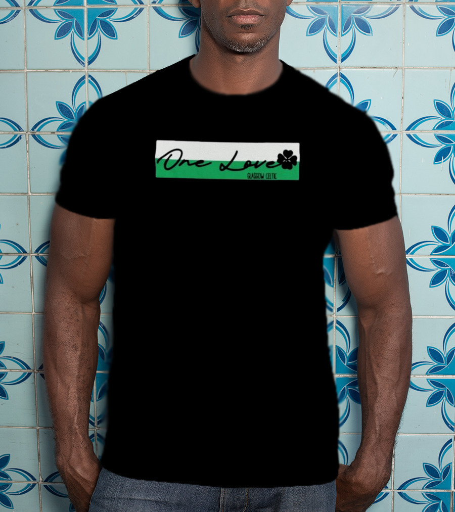 One Love Glasgow Celtic Shamrock T-Shirt