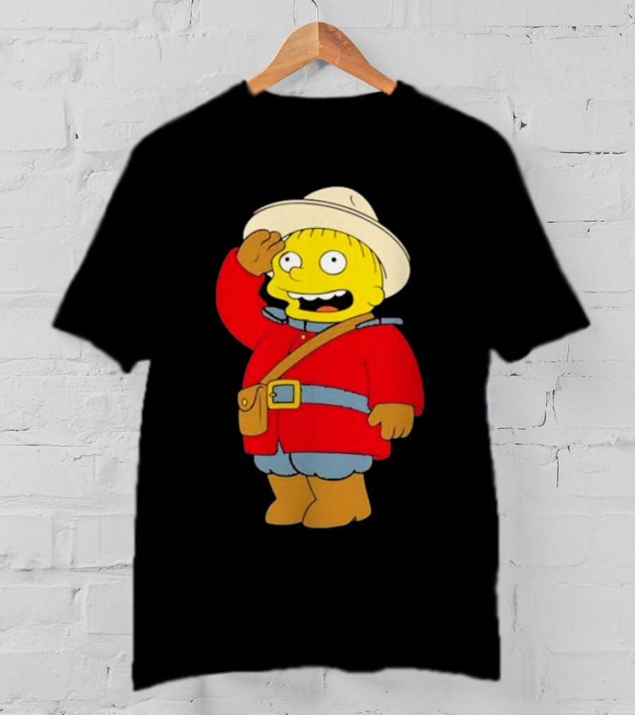 The Simpsons Ralph Mountie Canada Costume T-Shirt