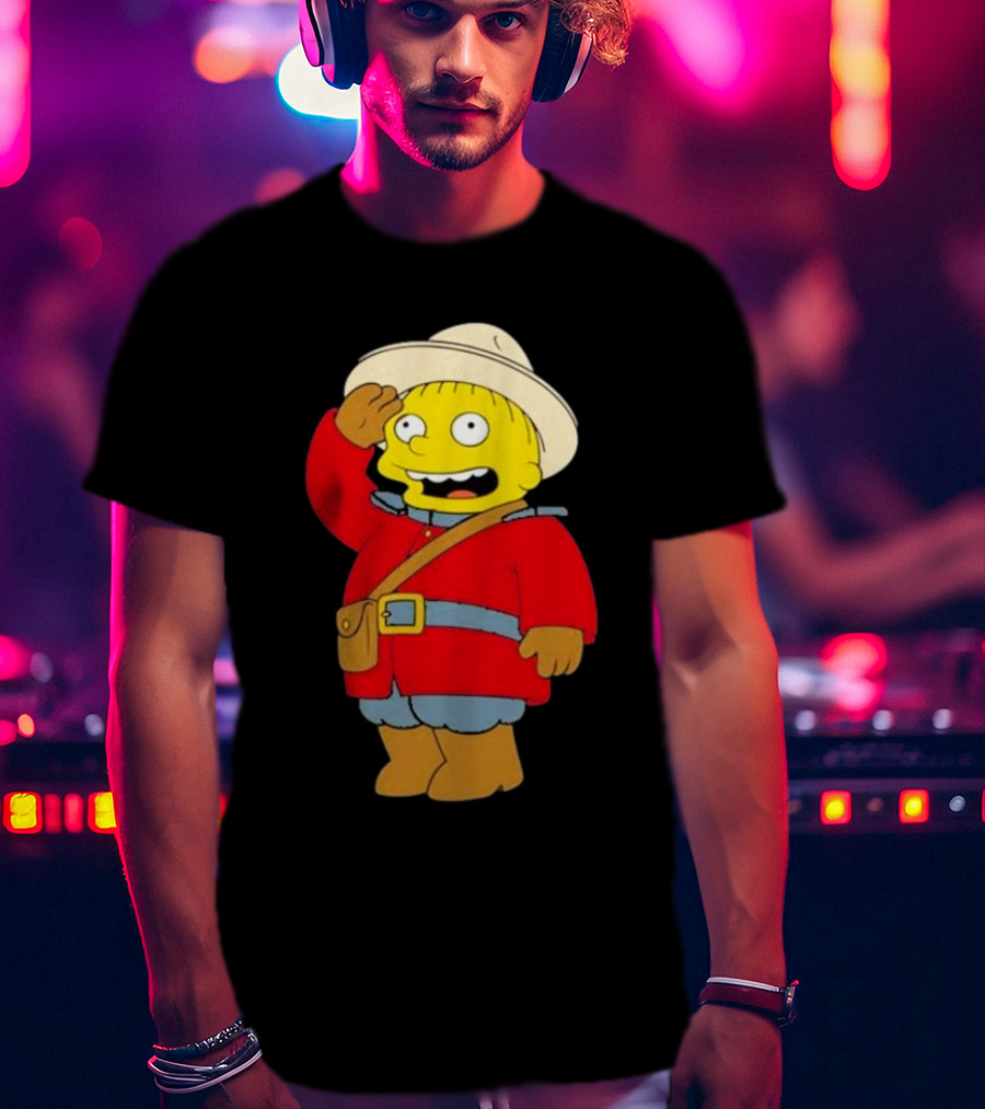 The Simpsons Ralph Mountie Canada Costume T-Shirt