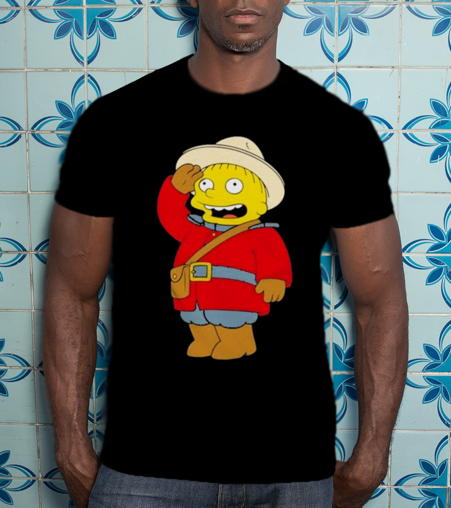 The Simpsons Ralph Mountie Canada Costume T-Shirt