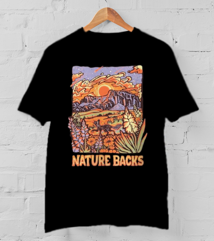 Nature Backs Vibrant Canyon At Sunset T-Shirt