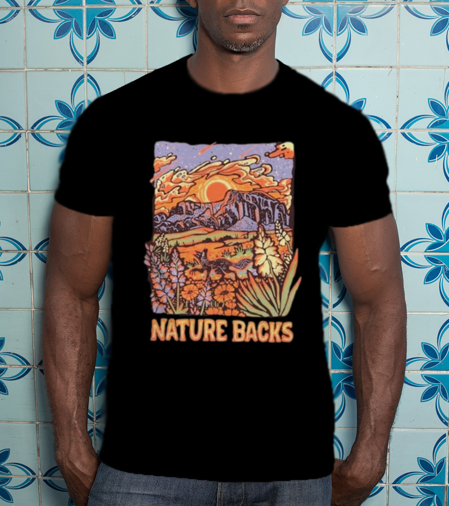 Nature Backs Vibrant Canyon At Sunset T-Shirt