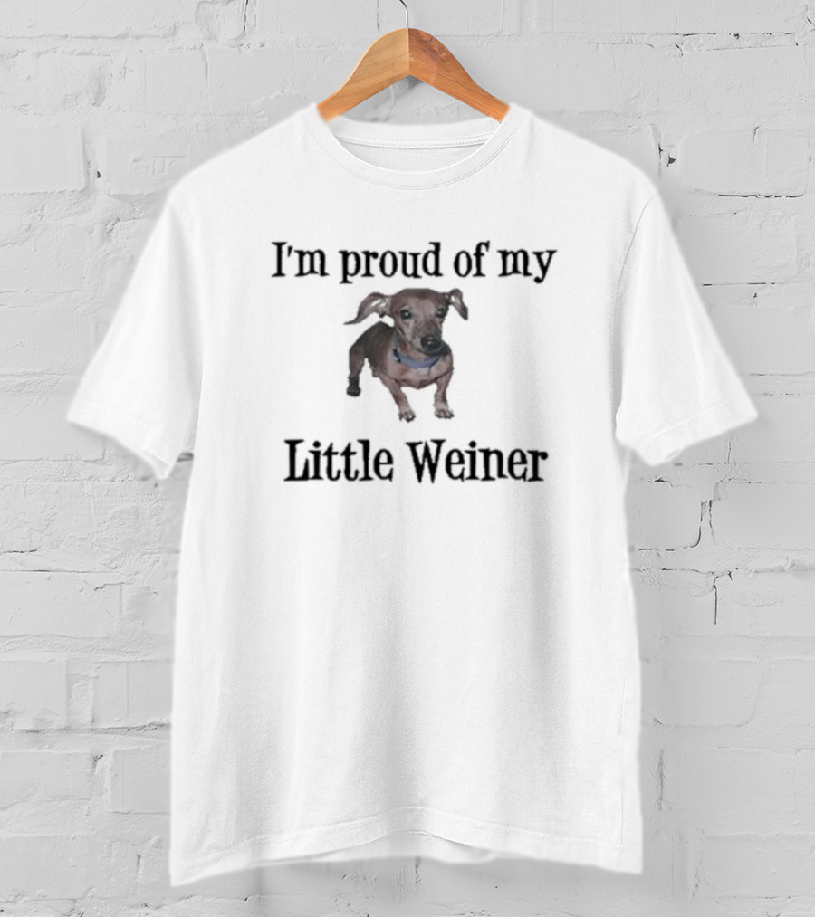 I'm Proud Of My Little Weiner Nicole Nation Dachshund T-Shirt