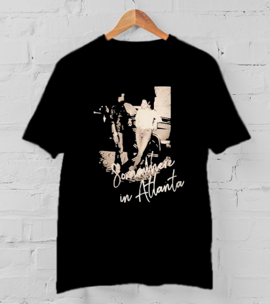 Somewhere In Atlanta Retro Car Scene T-Shirt