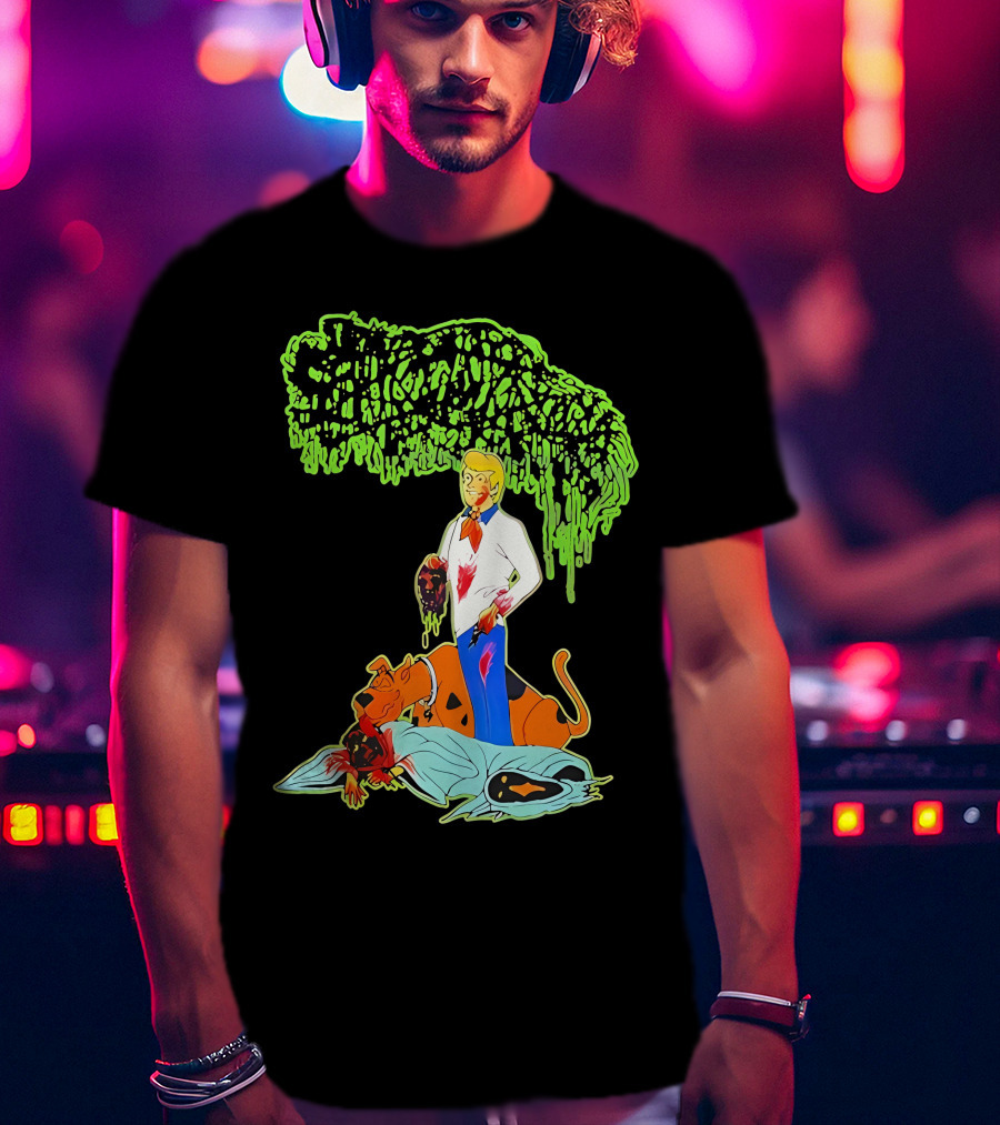 Sanguisugabogg Scooby Doo Fred Jones Horror Mashup T-Shirt