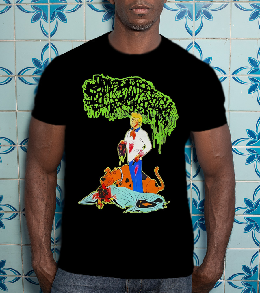 Sanguisugabogg Scooby Doo Fred Jones Horror Mashup T-Shirt
