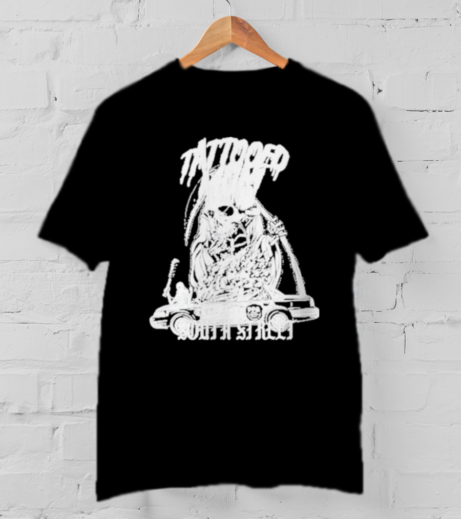 Tattooed Mom South Street Skeleton Car T-Shirt