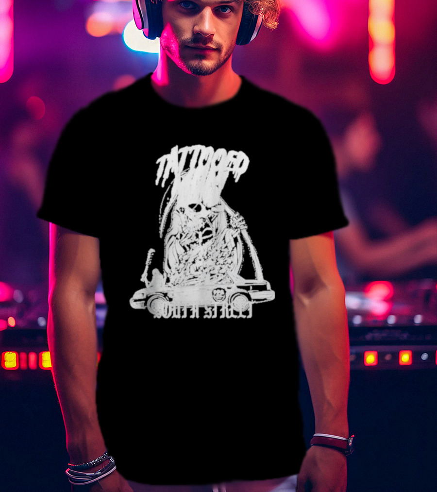 Tattooed Mom South Street Skeleton Car T-Shirt