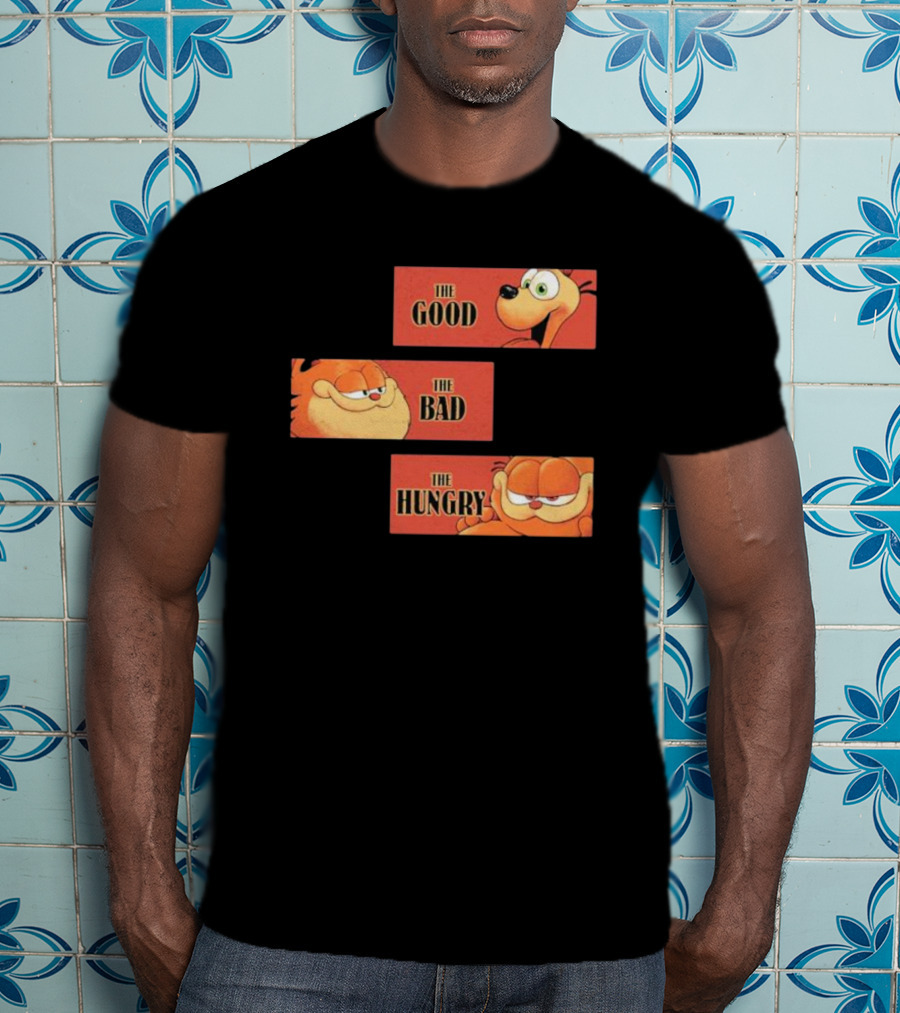 The Good The Bad The Hungry Garfield And Odie T-Shirt