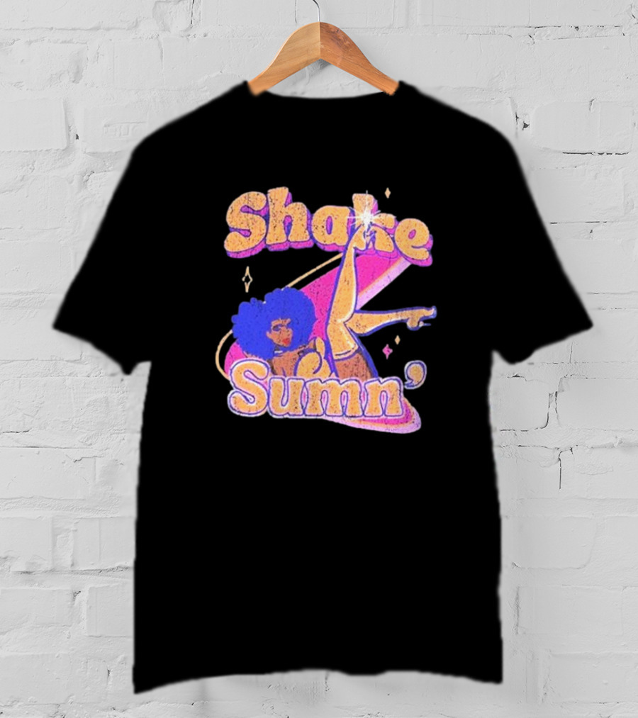 Zero Fatigue Shake Sumn Vibrant Retro Dance Vibes T-Shirt