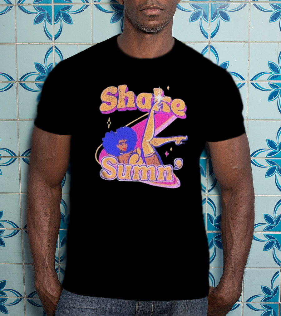 Zero Fatigue Shake Sumn Vibrant Retro Dance Vibes T-Shirt