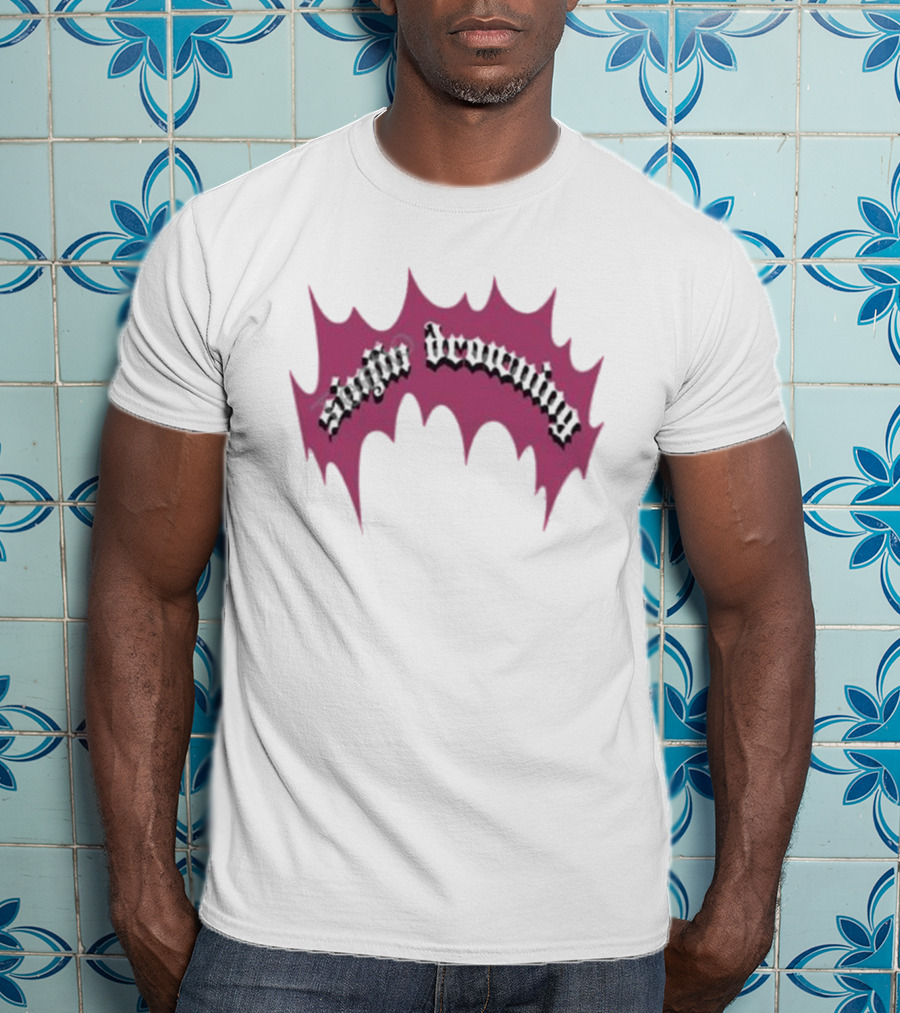 Sinjin Drowning Pink Burst T-Shirt