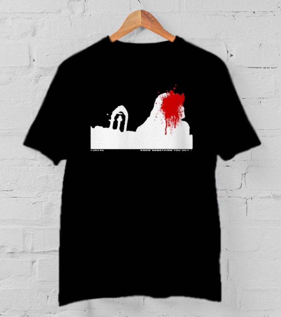 Siqaeda Funeral I Know Something You Don’t Red Splatter Archway Scene T-Shirt