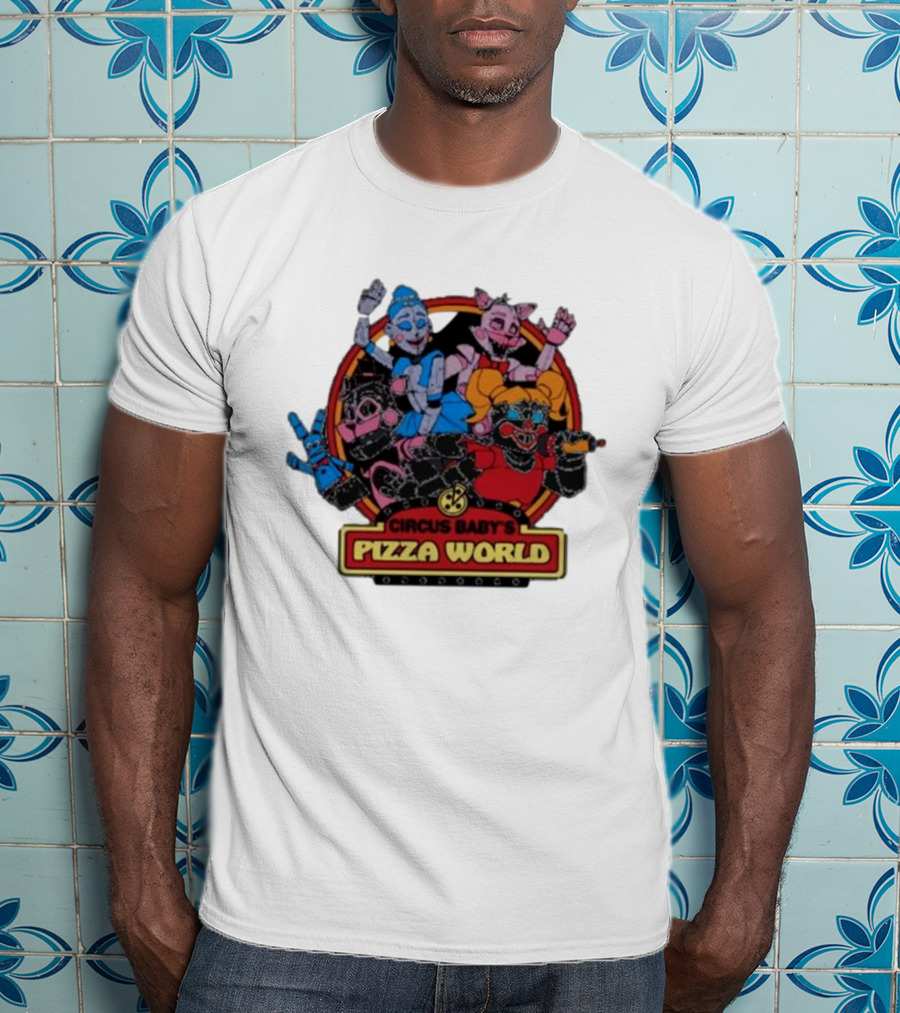 Circus Baby's Pizza World Sister Location Animatronic Characters T-Shirt