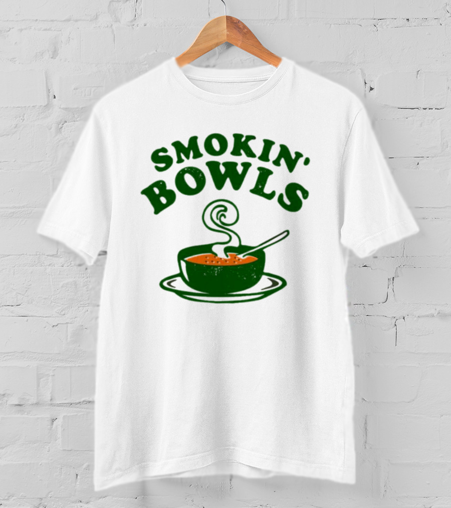 Smokin’ Bowls Soup With Spoon And Swirling Steam T-Shirt