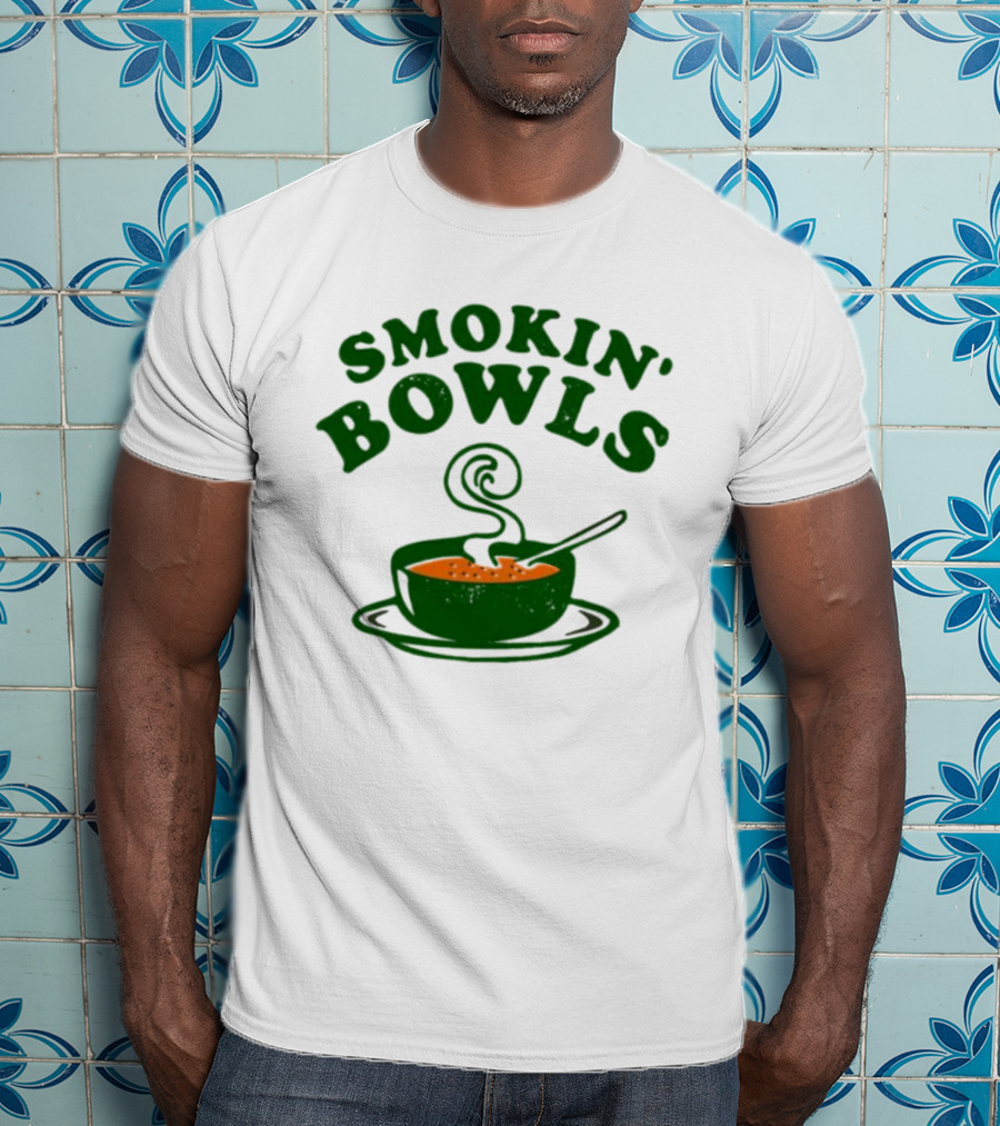 Smokin’ Bowls Soup With Spoon And Swirling Steam T-Shirt
