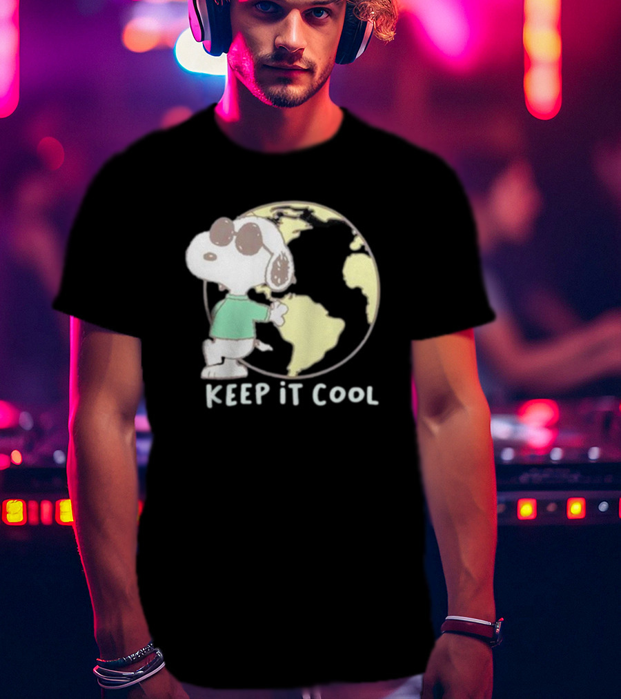 Snoopy Keep It Cool Earth Character T-Shirt