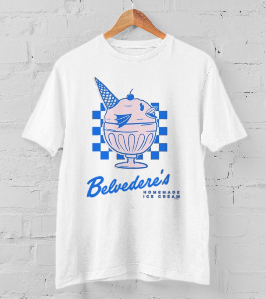 Belvedere's Homemade Ice Cream Vanilla Fish Cone T-Shirt