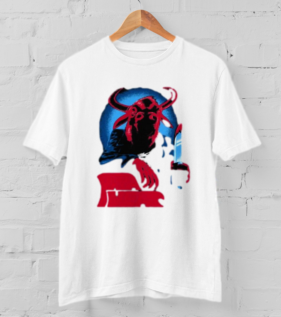 Papa Meat Cyber Bully Cow With Knife Dark Humor T-Shirt