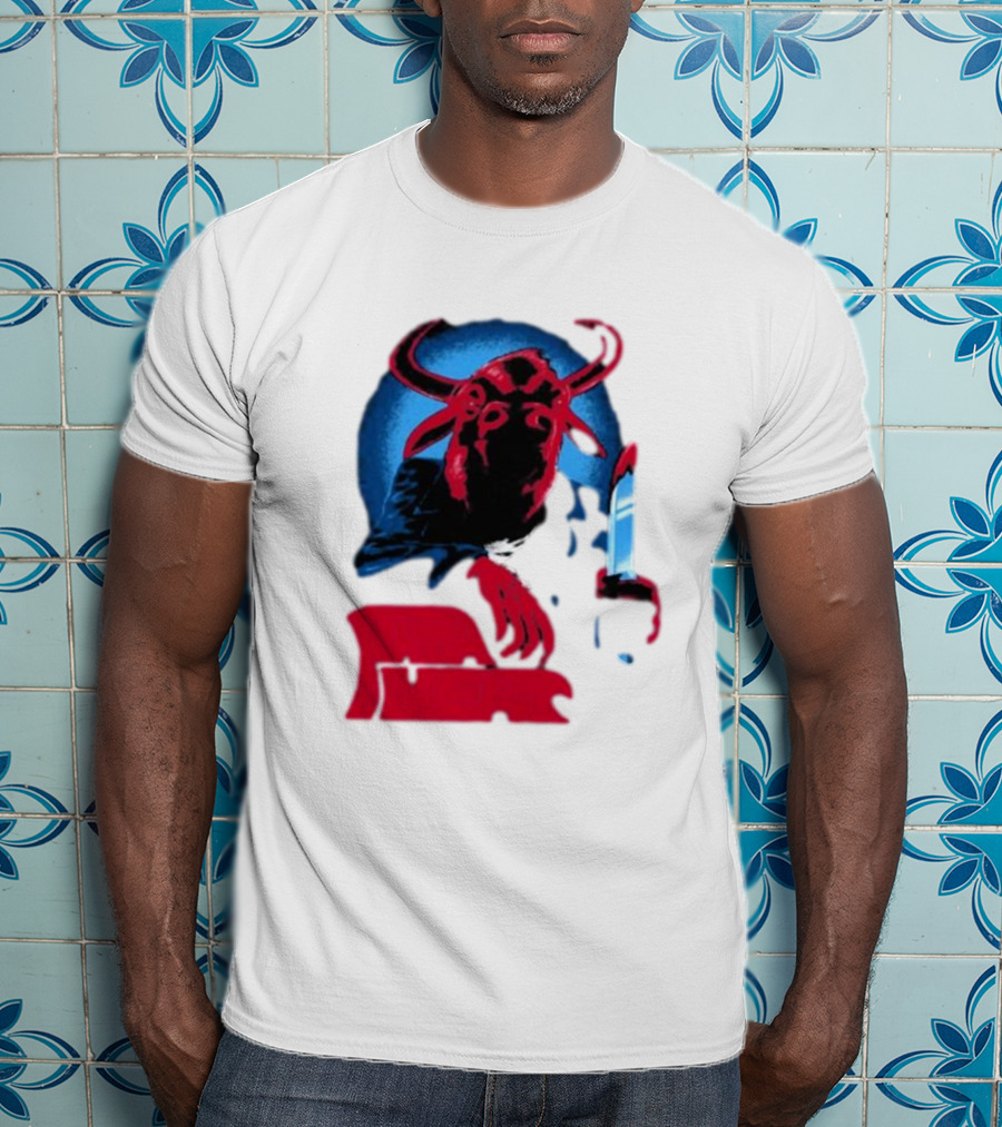 Papa Meat Cyber Bully Cow With Knife Dark Humor T-Shirt