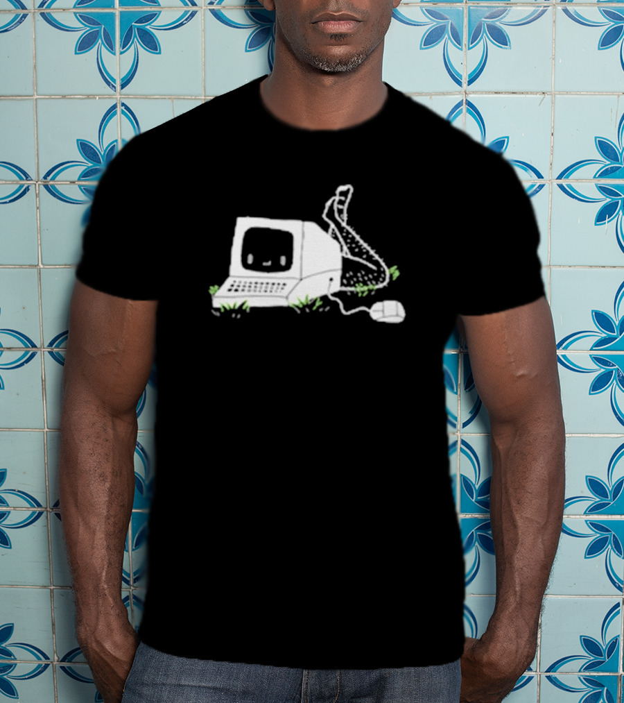Smosh Chronically Offline Retro Computer Personification T-Shirt
