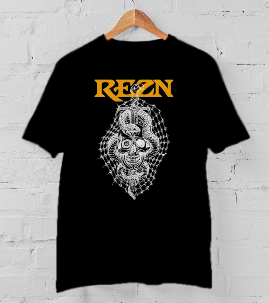 Hello Rezn Skull And Snake Web T-Shirt