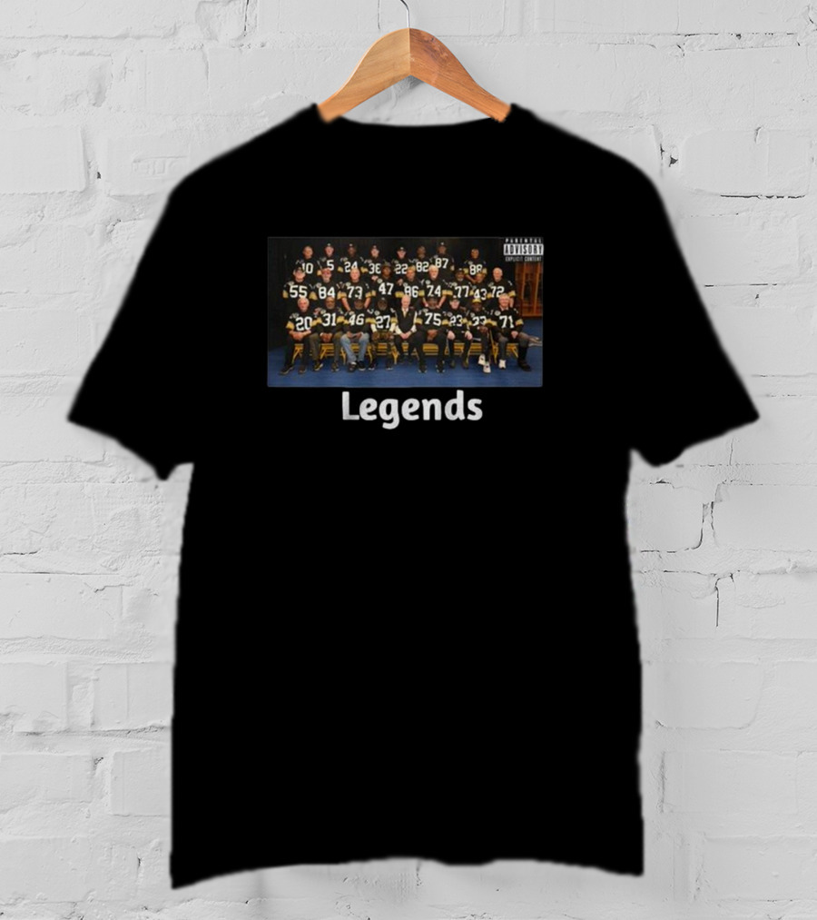 Legends Members Of The 1974 Steelers Gather Sunday Before The Jets Game At Acrisure Stadium T-Shirt