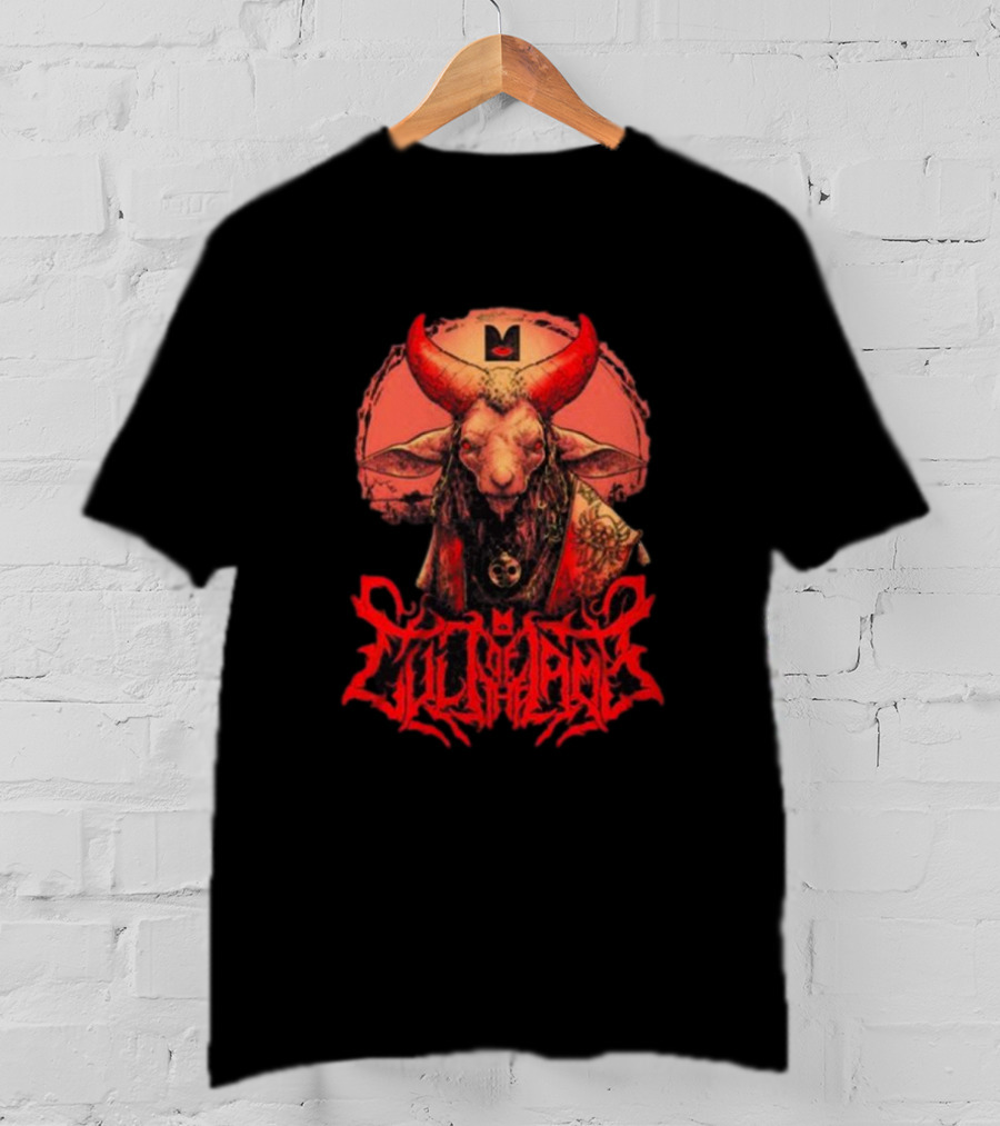 Cult Lamb Unholy Lamb Red Horned Figure T-Shirt