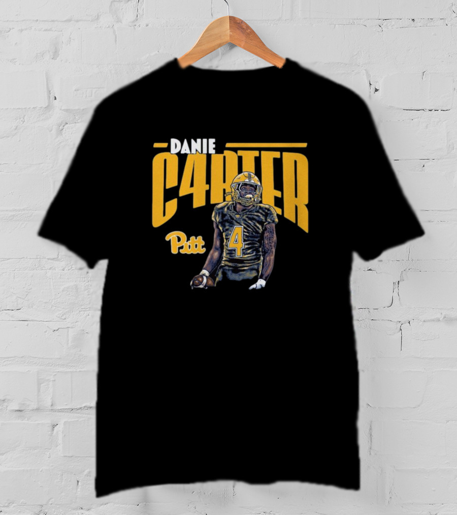Daniel Carter C4RTER Pitt Panthers Football Player Sports T-Shirt