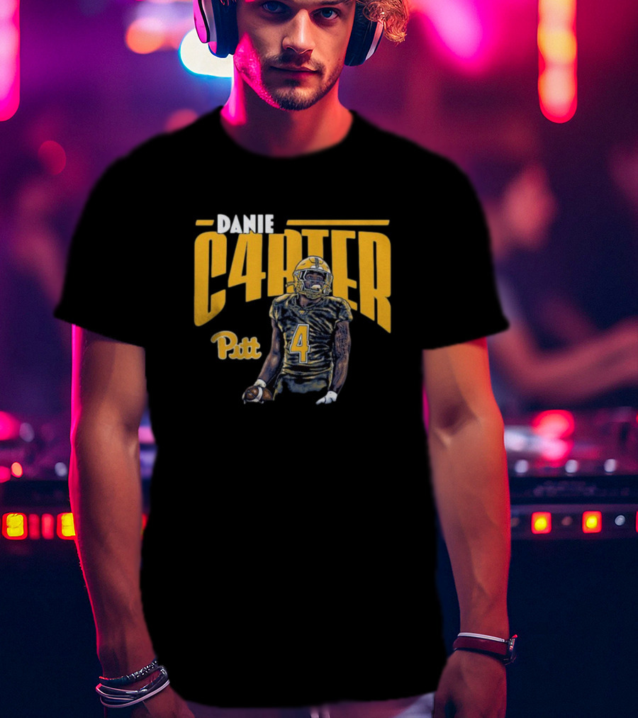 Daniel Carter C4RTER Pitt Panthers Football Player Sports T-Shirt